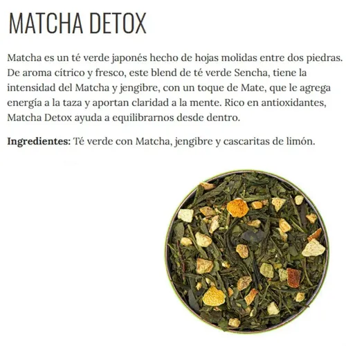 PACK X3 TE IN_T EN HEBRAS MATCHA DETOX INTI ZEN LATA 80G