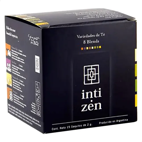 PACK X3 TE INTI ZEN COLLECTION 8 TEA BLENDS SAQUITOS 15X2G