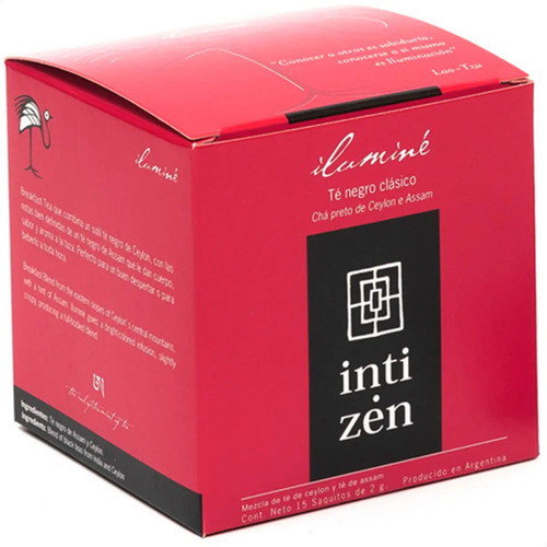 PACK X6 TE INTI ZENS ILUMINE ENGLISH BREAKFAST SAQUITO 15X2G