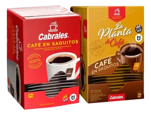 COMBO X8 CAFE CABRALES SAQUITOS + LA PLANTA DE CAFE SAQUITOS