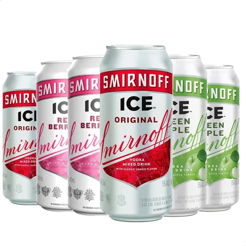 COMBO X6 SMIRNOFF LATA 473ML 3 SABORES