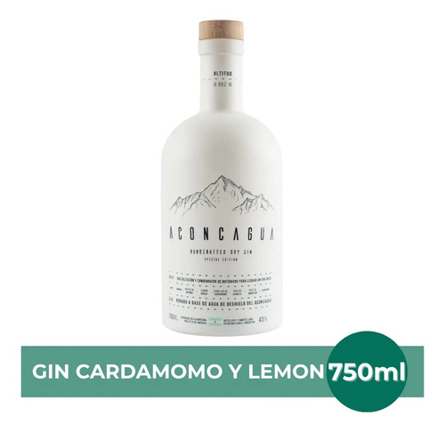 PACK X3 GIN ACONCAGUA ED. ESPECIAL CARDAMOMO & LEMONGRASS