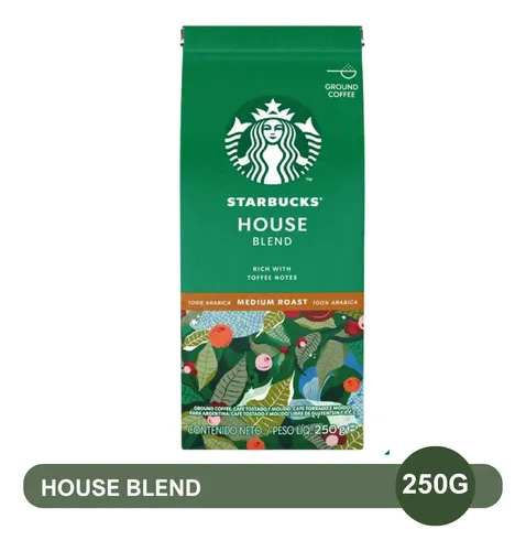 CAFE STARBUCKS MEDIUM HOUSE BLEND 250G