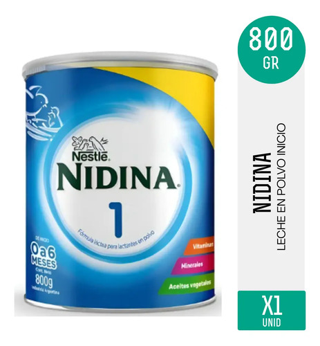 LECHE NIDINA DE INICIO 0 A 6 MESES 800G