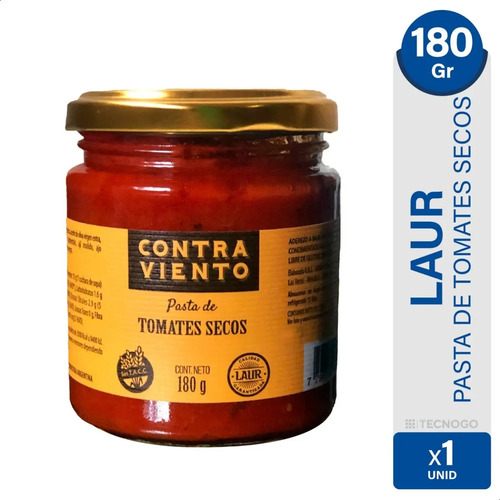 PASTA DE TOMATES SECOS CONTRA VIENTO LAUR 180G