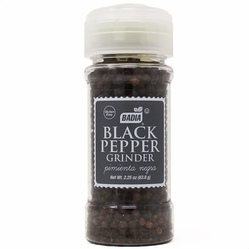 PIMIENTA NEGRA BADIA EN GRANOS CON MOLINILLO 63.8G