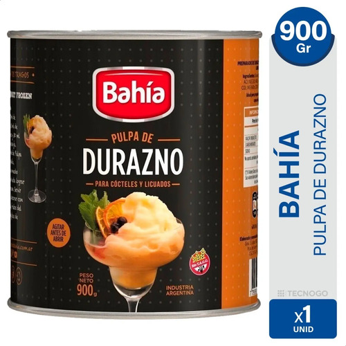 PULPA DE DURAZNO BAHIA LATA 900G