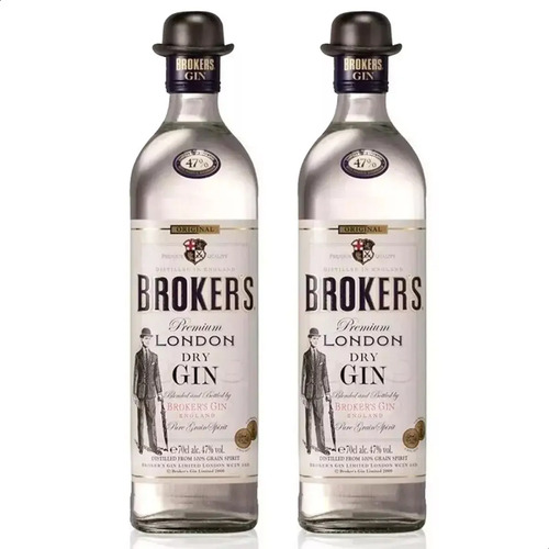 PACK X2 GIN BROKERS PREMIUM 750ML