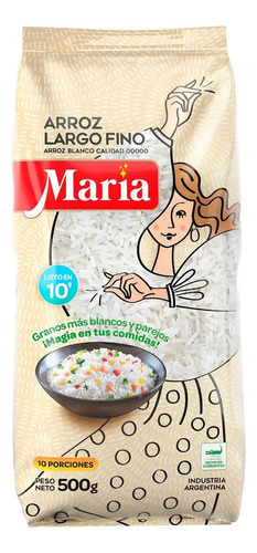 ARROZ MARIA LARGO FINO 00000 500G