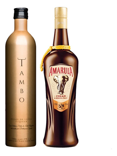 COMBO X2 LICOR AMARULA + LICOR TAMBO DULCE DE LECHE 750ML