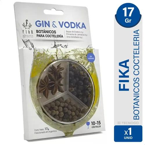 MIX BOTANICOS FIKA GIN & VODKA (ENEBRO-P.JAM-ANIS)
