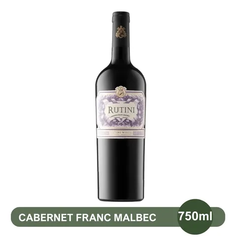 PACK X3 VINO RUTINI CABERNET FRANC MALBEC 750ML - LA RURAL