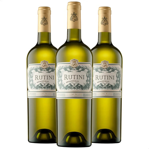 PACK X3 VINO RUTINI SAUVIGNON BLANC 750ML - LA RURAL