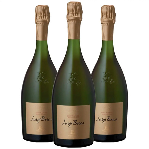 PACK X3 CHAMPAGNE LUIGI BOSCA BRUT NATURE 750ML