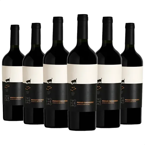 PACK X6 VINO PERRO CALLEJERO BLEND DE MALBEC 750ML