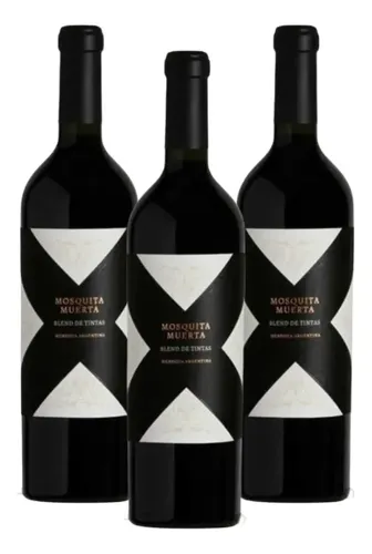 PACK X3 VINO MOSQUITA MUERTA BLEND DE TINTAS 750ML