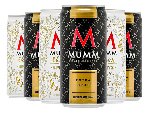 COMBO X6 CHAMPAGNE MUMM LEGER SPRITZ + CUVEE EXTRA BRUT  - PERNOD