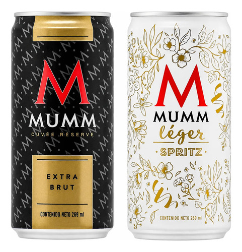 COMBO X12 CHAMPAGNE MUMM LEGER SPRITZ + CUVEE EXTRA BRUT - PERNOD