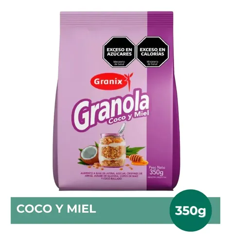 PACK X6 GRANOLA GRANIX CROCANTE CEREALES COCO Y MIEL 300G