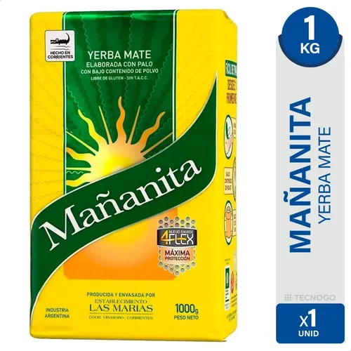 YERBA MATE MAÑANITA 4FLEX 1KG