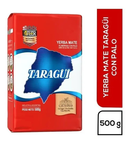 YERBA MATE TARAGUI CON PALO 500G