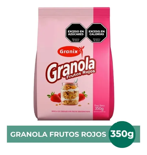 PACK X6 GRANOLA GRANIX CROCANTE FRUTOS ROJOS 350G