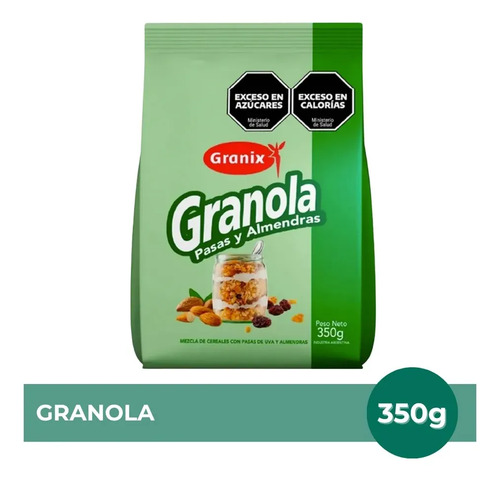 PACK X3 GRANOLA GRANIX CROCANTE ALMENDRAS Y PASAS 350G