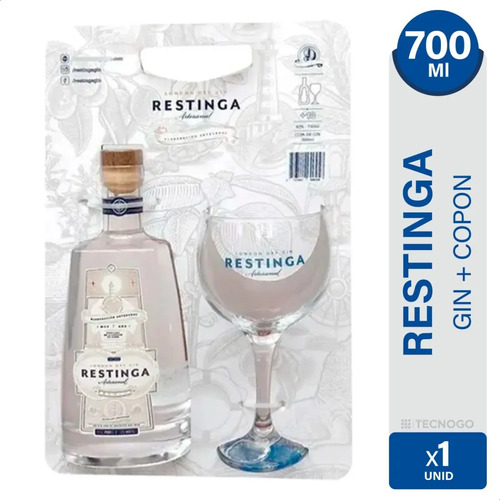 GIN RESTINGA LONDON DRY 700ML CON COPON