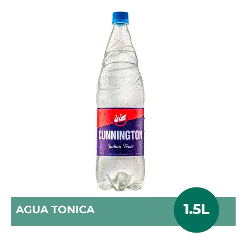 PACK X3 AGUA TONICA CUNNINGTON INDIAN TONIC 1,5 LITROS