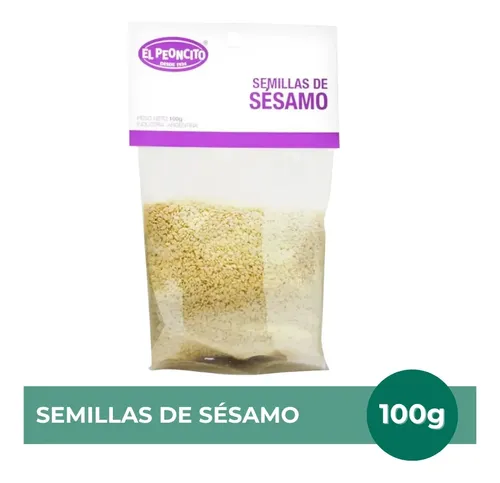 PACK X6 SEMILLAS DE SESAMO BLANCO EL PEONCITO 100G