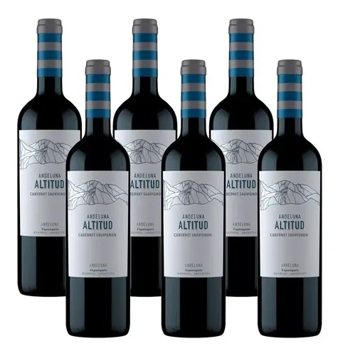 PACK X6 VINO ANDELUNA ALTITUD CABERNET SAUVIGNON 750ML