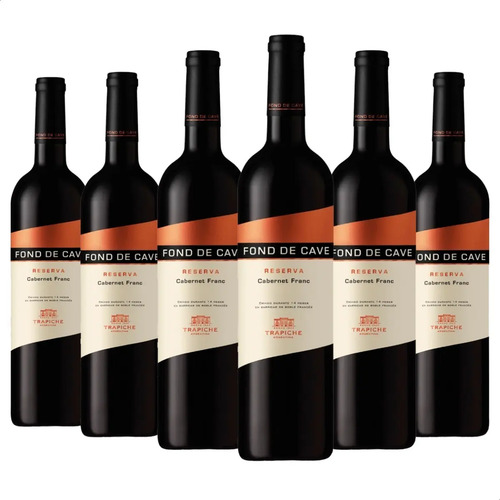 PACK X6 VINO FOND DE CAVE RESERVA CABERNET FRANC 750ML