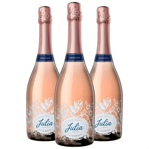 PACK X3 ESPUMANTE SANTA JULIA DULCE NATURAL 750ML
