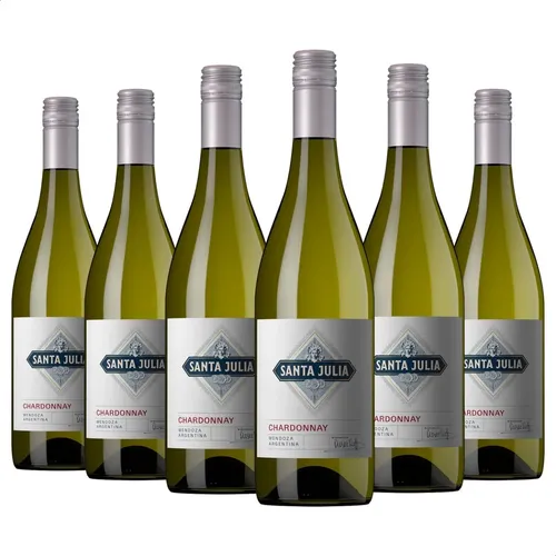 PACK X6 VINO SANTA JULIA CHARDONNAY 750ML