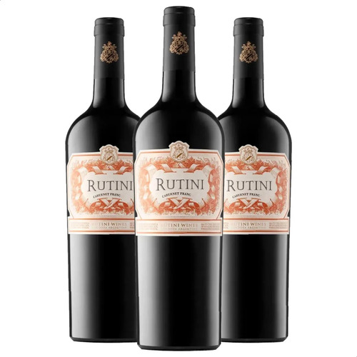 PACK X3 VINO RUTINI CABERNET FRANC 750ML
