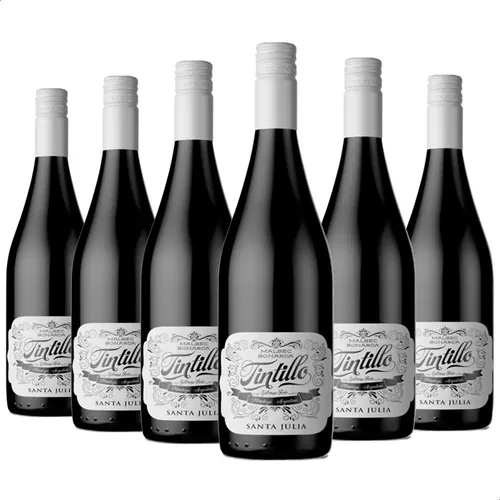 PACK X6 VINO SANTA JULIA TINTILLO 750ML