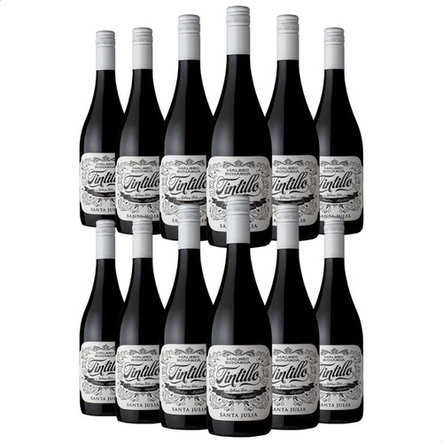 PACK X12 VINO SANTA JULIA TINTILLO 750ML