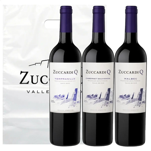 COMBO X3 ZUCCARDI Q TEMPRANILLO + CAB SAUVIGNON + MALBEC
