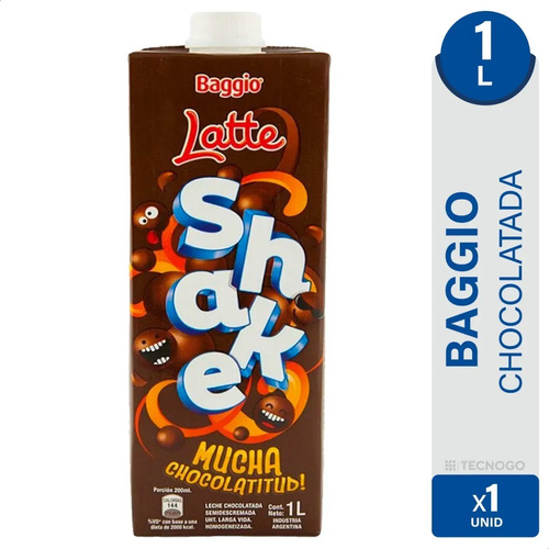 CHOCOLATADA BAGGIO SHAKE 1 LITRO
