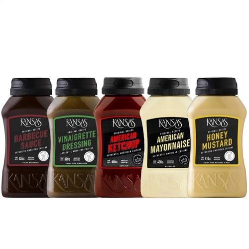COMBO X5 SALSAS KANSAS SURTIDAS