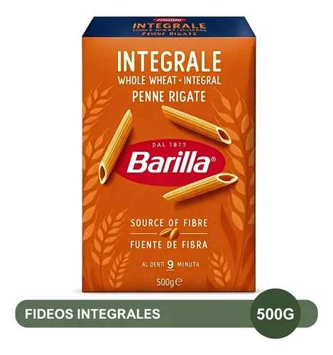 PASTA BARILLA PENNE RIGATE INTEGRAL 500G
