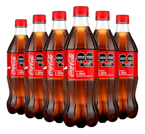GASEOSA COCA COLA ORIGINAL PET 600ML  X6UNID