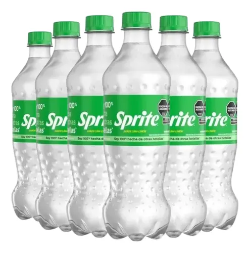 PACK X6 GASEOSA SPRITE ORIGINAL PET 600ML