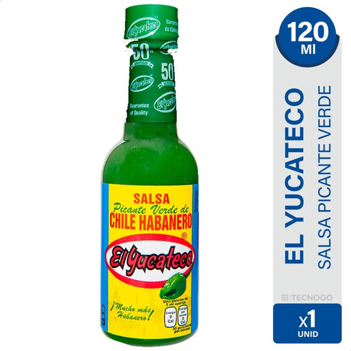 SALSA EL YUCATECO HABANERO VERDE 120ML