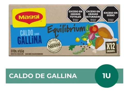 CALDO DE GALLINA MAGGI X12 UNIDADES 114G BOX X3