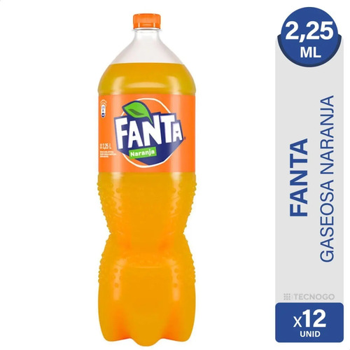 PACK X12 GASEOSA FANTA 2,25 LITROS