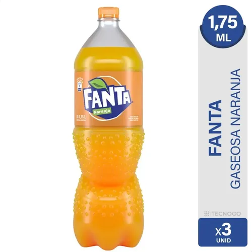 PACK X3 GASEOSA FANTA 1,75 LITROS