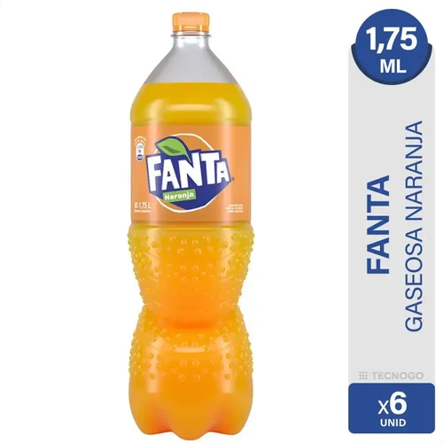 PACK X6 GASEOSA FANTA 1,75 LITROS