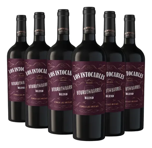 PACK X6 VINO LOS INTOCABLES RED BLEND 750ML