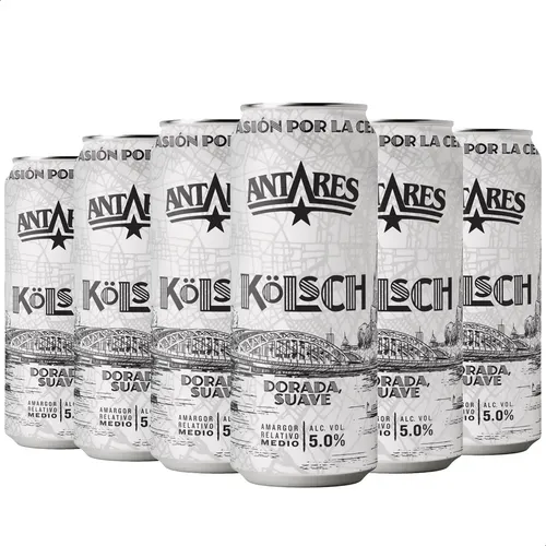 PACK X6 CERVEZA ANTARES KOLSCH LATA 473ML